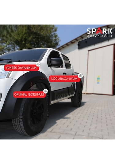 Isuzu D-max 2017-2019 Yıl Aralığı Uyumlu Kapı Dodik 4 Parça Siyah