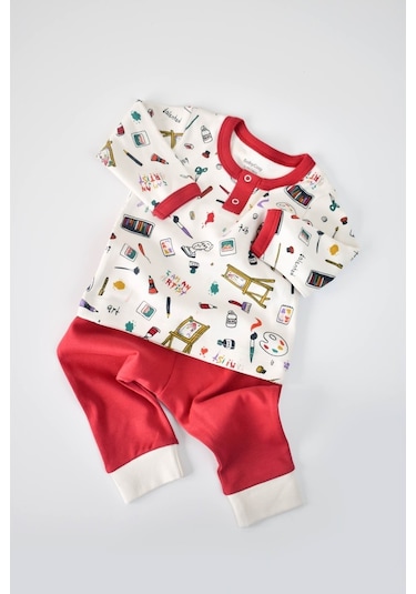BabyCosy Organik Alt + Üst Bebek Takım - Csy2004 - Rebebe 001