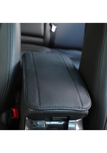 Evrensel Araba Kol Dayama Oto Merkezi Koruyucu Örtü Kutusu Konsol Yumuşak Yastık Mat Dayanıklı Suni Deri C