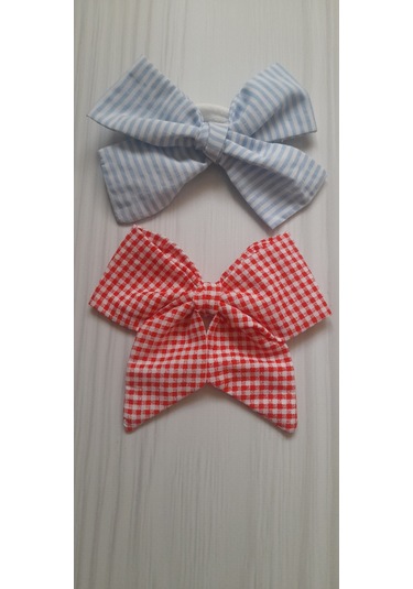 Toka 2 Li Set Fiyonk Toka Lastikli Klipsli Çok Renkli
