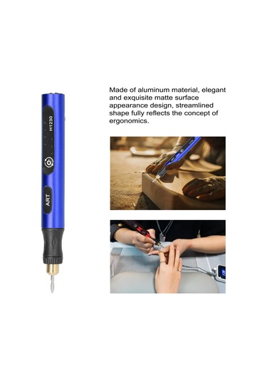 Youtek Usb Şarjlı 3 Hızlı Mini Elektrikli Gravür Kalemi - Tırnak, Metal Ve El İşleri İçin Kompakt Taşlama Aleti