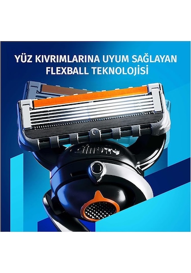 Gillette Fusion 5 Flexball Proglide Tıraş Makinesi + Yedek Tıraş Bıçağı 4'lü