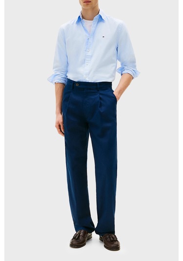 Tommy Hilfiger Erkek Gömlek Mw0mw39988 C3q Açık Mavi Açik Mavi