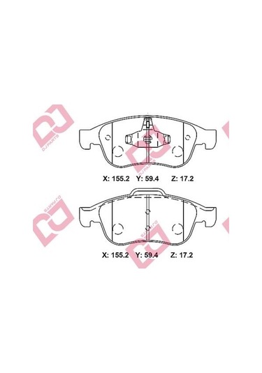 Disk Balata Dacia Lodgy, Duster, Renault Megane Iıı, Fluence, Cli