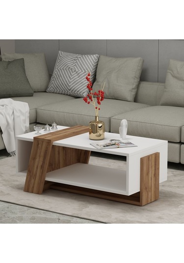 Melisa Orta Sehpa Beyaz - Kemençe