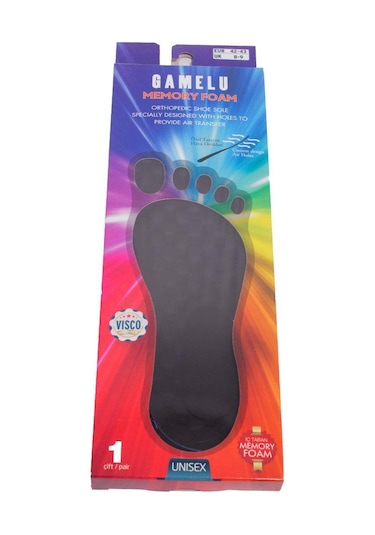Gamelu Mostm900syh Siyah Unisex Memory Foam Visco Spor Ayakkabı Ortopedik İç Taban