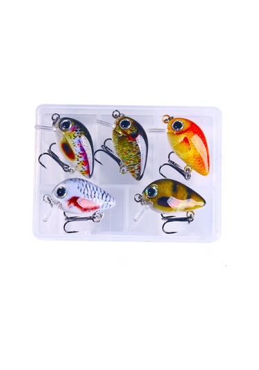 Teltree 1.5g Gerçekçi Tasarım Mini Yem Kutusu, Dayanıklı Malzeme, Tüm Zamanlar Uygun, Başarılı Balık Tutma, Olta Seti Set 4