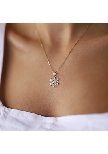 Altın Kar Tanesi Kolye Ucu As20131Kl Altınsepeti