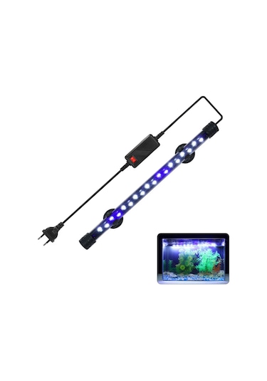 Symbee 28cm Ip68 Su Altı Led Akvaryum Işığı - Mavi Beyaz Işık, Su Bitkileri Ve Balık Görseli İçin Enerji Tasarruflu, Avrupalı Standart Çok Renkli