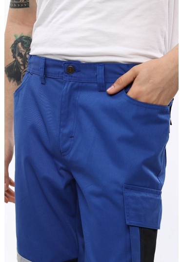 Uniprom İş Pantolonu Roma Model Diz Destekli 6 Cepli Mavi