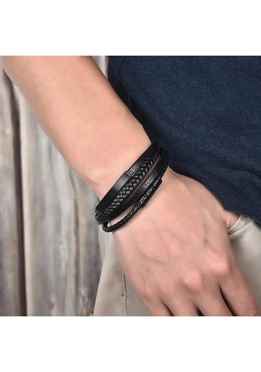 Gogoey Dbg9898 Erkek Deri Bileklik Çok Renkli