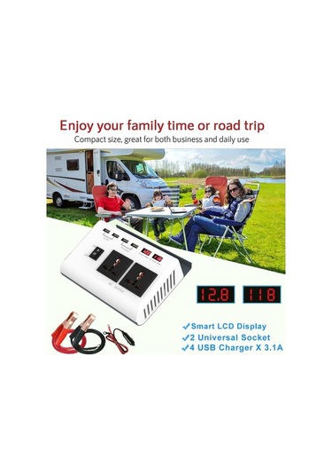 Dancemonkey 300w Güç Dc 12v-110v Ac 4 Usb Portlu İnvertör