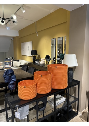 Rover Çok Amaçlı Düzenleyici Sepet, Saksılık, Organizer 20-26, Küçük Boy Turuncu