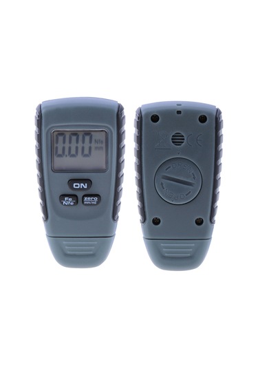 Jeemson Lcd Ekranlı Dijital Boya Kalınlığı Ölçer - Abs Malzeme, 0.02mm Çözünürlük, 10mm Taban Çapı Gri