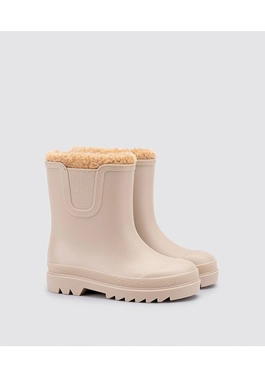 İgor Tokıo W10290 Kürklü Çocuk Yağmur Botu Bej Bej