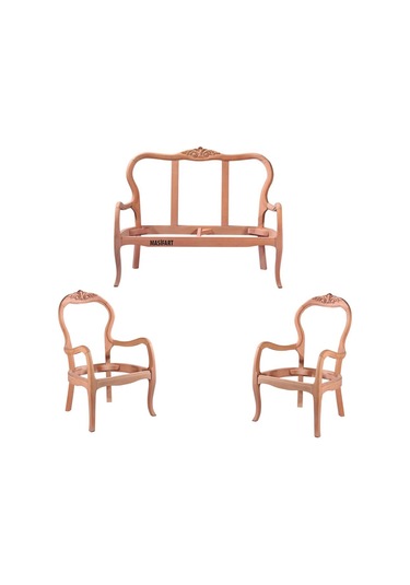 Masifart Allydah Seda Çay Takımı Cilasız Ham Diğer