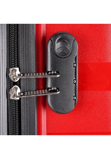 Wexta Wx-pp10 Dalgalı Kırmızı Kabin Boy Polipropılen Valiz Kırmızı