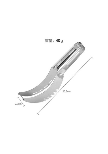 Fastbuy Karpuz Ve Kavun Kesici, Bölücü Dilimleme Aleti 001, Kullanışlı Gümüş Renk Ürünü Gümüş