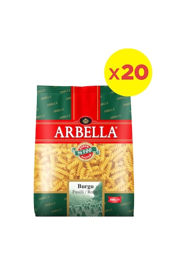Arbella Burgu Makarna 20 x 500 G