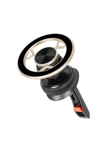 Uıowoo Manyetik Vakumlu Araç Telefon Tutucu - Hava Çıkışı Ve Düz Yüzeyler İçin Çift Sabitlemeli Altın