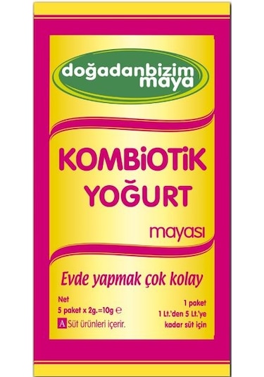 Doğadanbizim Kombiotik Yoğurt Mayası 5 x 2 G