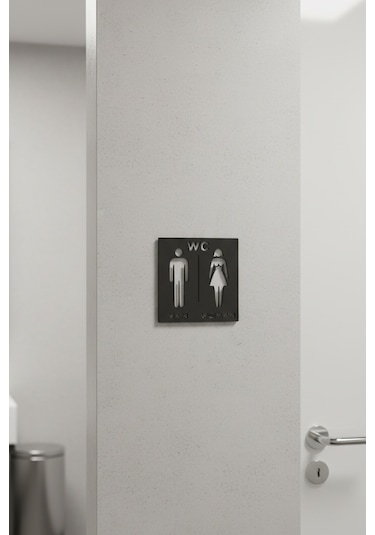 Wc Tabelası, Tuvalet Levhası, Kadın Erkek Tabela, Yönlendirme Levhaları 30