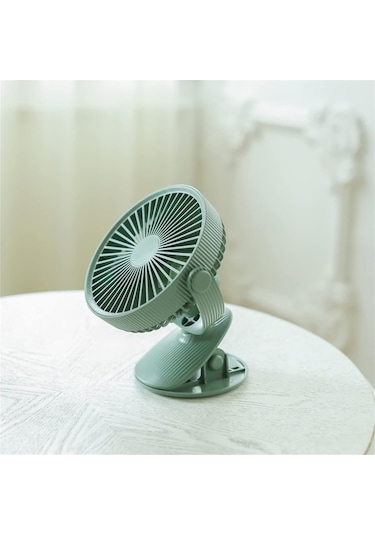 Usb Klip Fan F15 Yedi İnç Küçük Fan Öğrenci Yurt Elektrik Fan Renk: Pembe, Boyut: 200x133x170mm