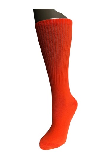 NEON RENKLİ SOKET ÇORAP - Turuncu