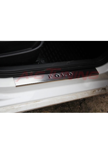 Volkswagen Polo 6R Krom Kapı Eşiği 2009 2017 4Kapı Paslanmaz Çeli N11.458