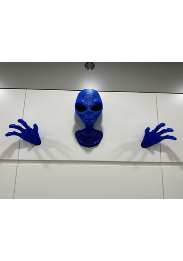 Alien Uzaylı Duvar Dekorasyonu Veya Kulaklık Standı Parlak M.
