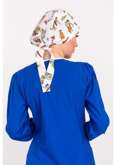 Tesettür Ameliyathane Bonesi - Taş Devri Beyaz