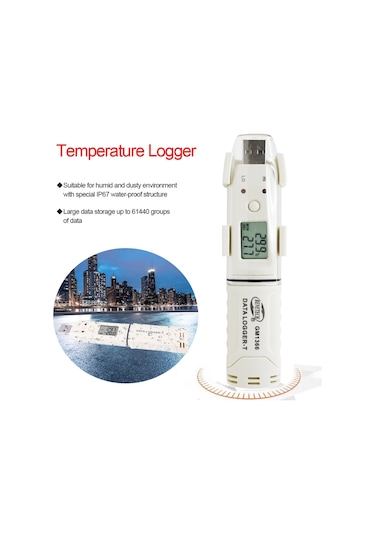 Benetech Gm1366 Alarmlı Usb Dijital Sıcaklık Ve Nem Kaydedici Ölçer