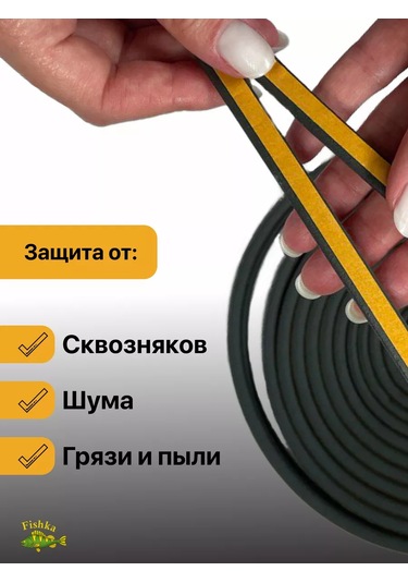 4walls Kapı Ve Pencere Contası, Kendinden Yapışkanlı Bant 233803257 10 Metre