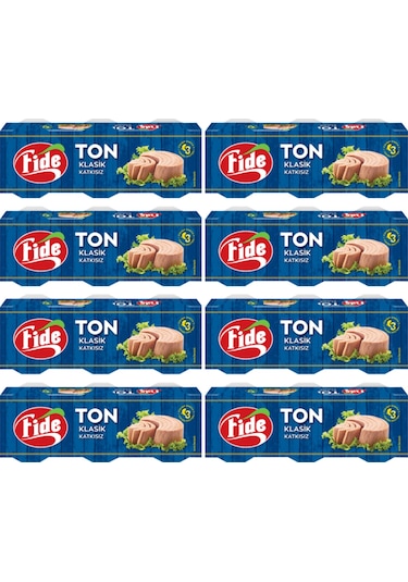 Fide Klasik Ton Balığı  Stant Koli 24 x 80 G