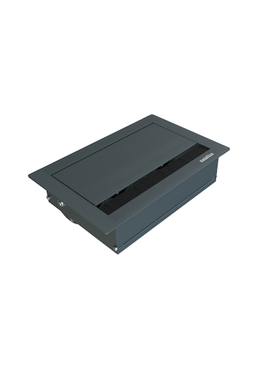 Metalline® Revo-line Dönmeli Masaüstü Priz Kutusu Usb - Antrasit