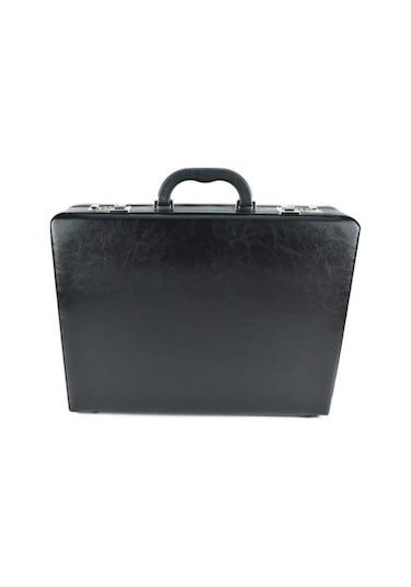 Case Club 10 Cm Bond Körüklü Evrak Çantası Şifreli Organizer İç Bölüm Siyah