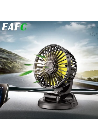 12/24v Taşınabilir Araç Soğutma Fanı 5v Usb Powered Araba Fanı 1 Adet