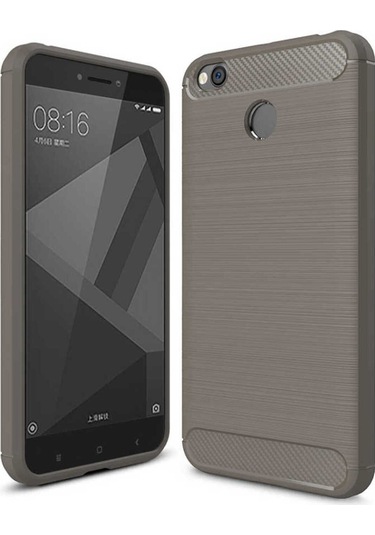 Xiaomi Redmi 4x Kılıf Zore Room Silikon Kapak Gri