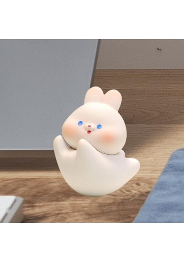 Novahub Suntek Reçine Bebek Oyuncak, Dekompresyon Hayvan Şekli, Beyaz