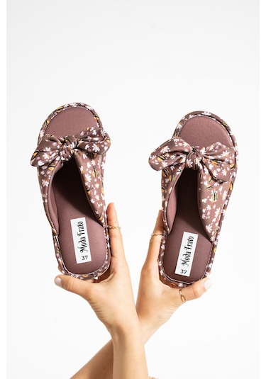 Modafrato Frezya Kadın Terlik Dış Mekan Ve Ev Terliği Havuz Plaj Terliği Kahve Kahverengi