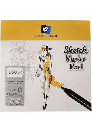 Alex Schoeller Eskiz Blok A5 Spiralli 180 Gr 25'li