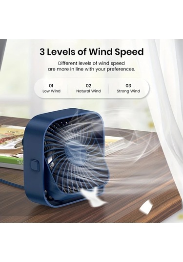 Boatshop1 Topk Mini Masa Fanı Pembe 3 Hız 4 İnç Usb Taşınabilir 360 Dönebilen Sessiz Masaüstü Fanı Ev Ofis