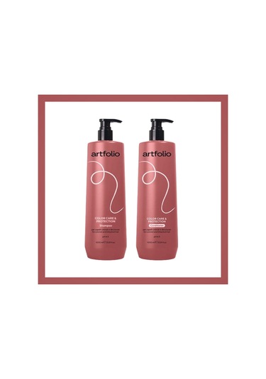 Artfolıo Color Care & Protectıon Boyalı Saçlar İçin Şamp1l,saç Kremi 1l Set Güçsüz