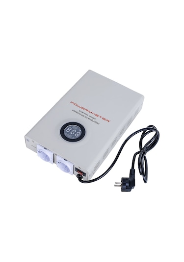 Powermaster Slım-2000 Otomatik 1200 Watt 2000va Voltaj Regülatörü