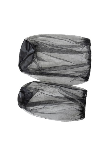 Homyl 2 Adet Kafa Net Örgü Yüksek Büyük-boy-siyah Siyah