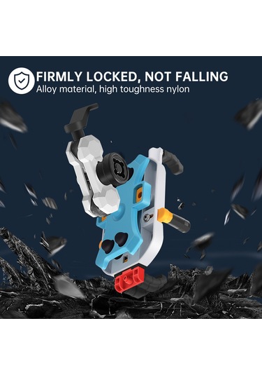 Wezone Motorsiklet Telefon Tutucu: Su Geçirmez, 360 Dönebilen, Hırsızlığa Karşı Koruma, 3.5-6.5 İnç Telefonlar İçin Siyah