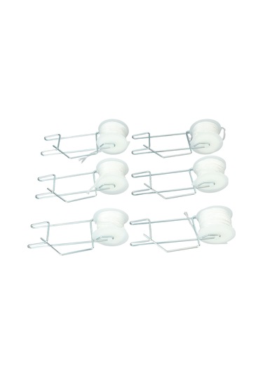 Ximistore9 6 Adet Galvanizli Çelik Domates Destek Kancaları - 15m Pp Teli İle Seracılık Bahçe Bitki Tutanak Seti