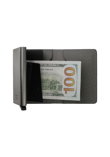 Wrapsol Mekanizmalı Cüzdan Akıllı Kartlık Book Karbon Gri 0 / Gri Karbon Gri Karbon Gri