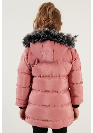 Lela Peluş Astarlı Yakası Suni Kürklü Çıkarılabilir Kapüşonlu Kışlık Kız Çocuk Mont 5766038 Pudra Lela Peluş Astarlı Yakası Suni Kürklü Çıkarılabilir Kapüşonlu Kışlık Kız Çocuk Mont 5766038 Pudra