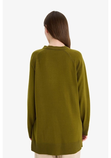 Defacto Regular Fit Bisiklet Yaka Tunik C4474ax25wnkh463 Haki